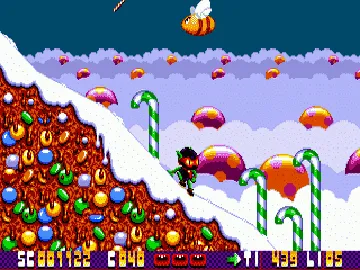 Zool - Ninja of the 'Nth' Dimension (Europe) screen shot game playing